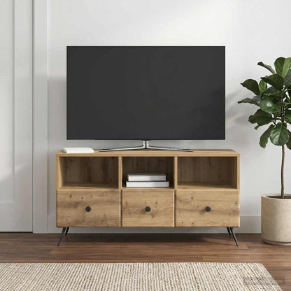 Televizní Skříň 102 X 34,5 X 50 Cm Dub Artisan Kompozitní Dřevo
