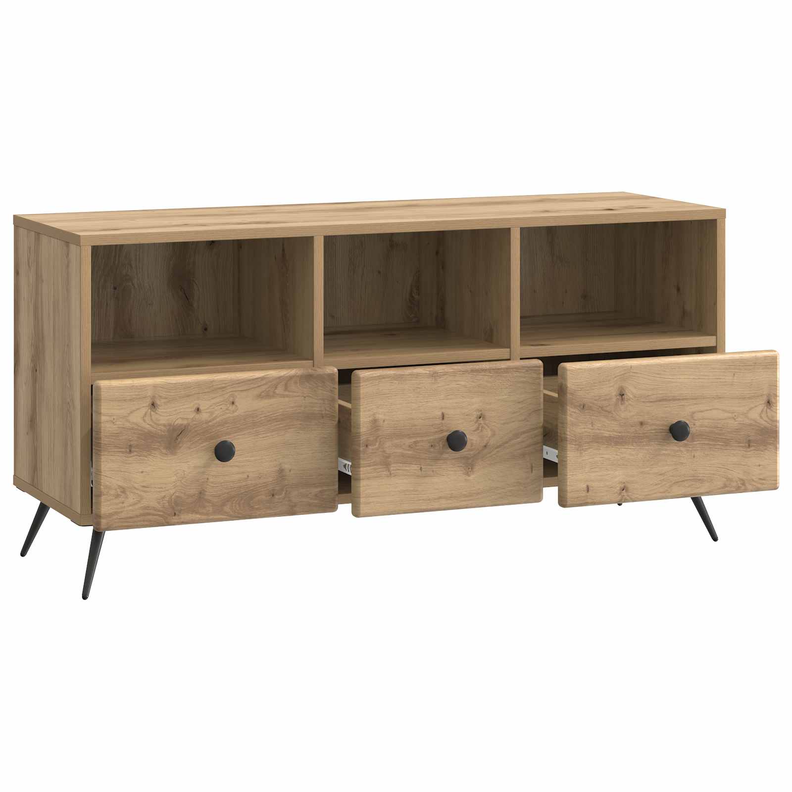 Televizní Skříň 102 X 34,5 X 50 Cm Dub Artisan Kompozitní Dřevo
