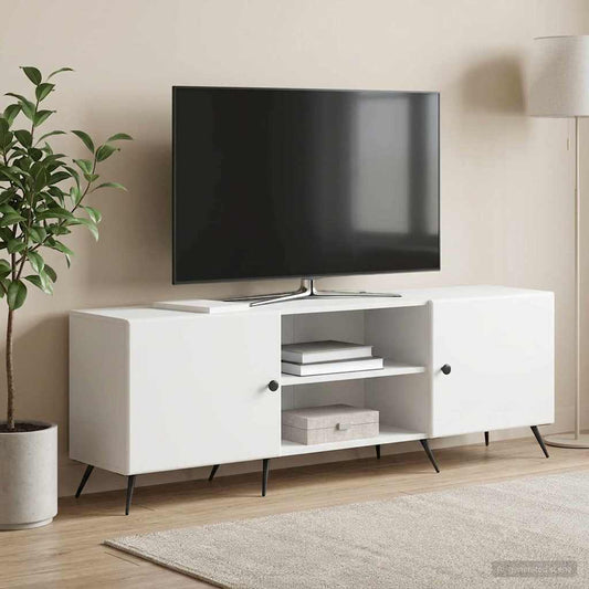 Televizní Skříň Bílá 150 X 31 X 50 Cm Kompozitní Dřevo