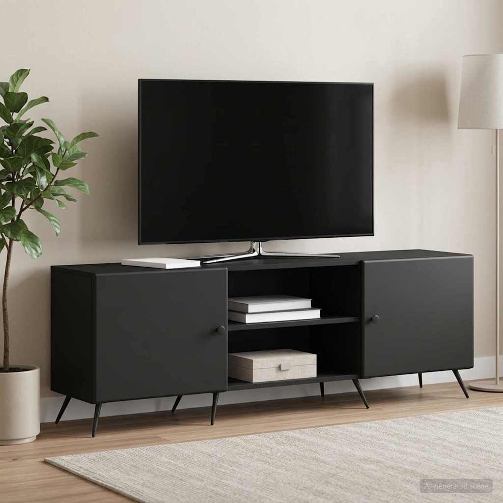 Televizní Skříň Černá 150 X 31 X 50 Cm Kompozitní Dřevo