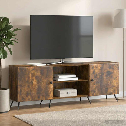 Televizní Skříň Kouřový Dub 150 X 31 X 50 Cm Kompozitní Dřevo