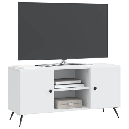 Televizní Skříň Bílá 102 X 34,5 X 50 Cm Kompozitní Dřevo