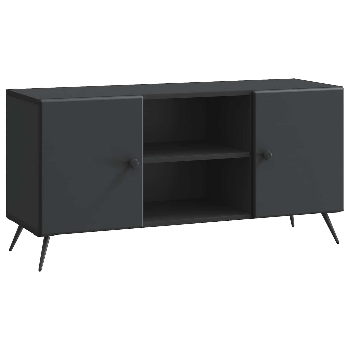 Televizní Skříň Černá 102 X 34,5 X 50 Cm Kompozitní Dřevo