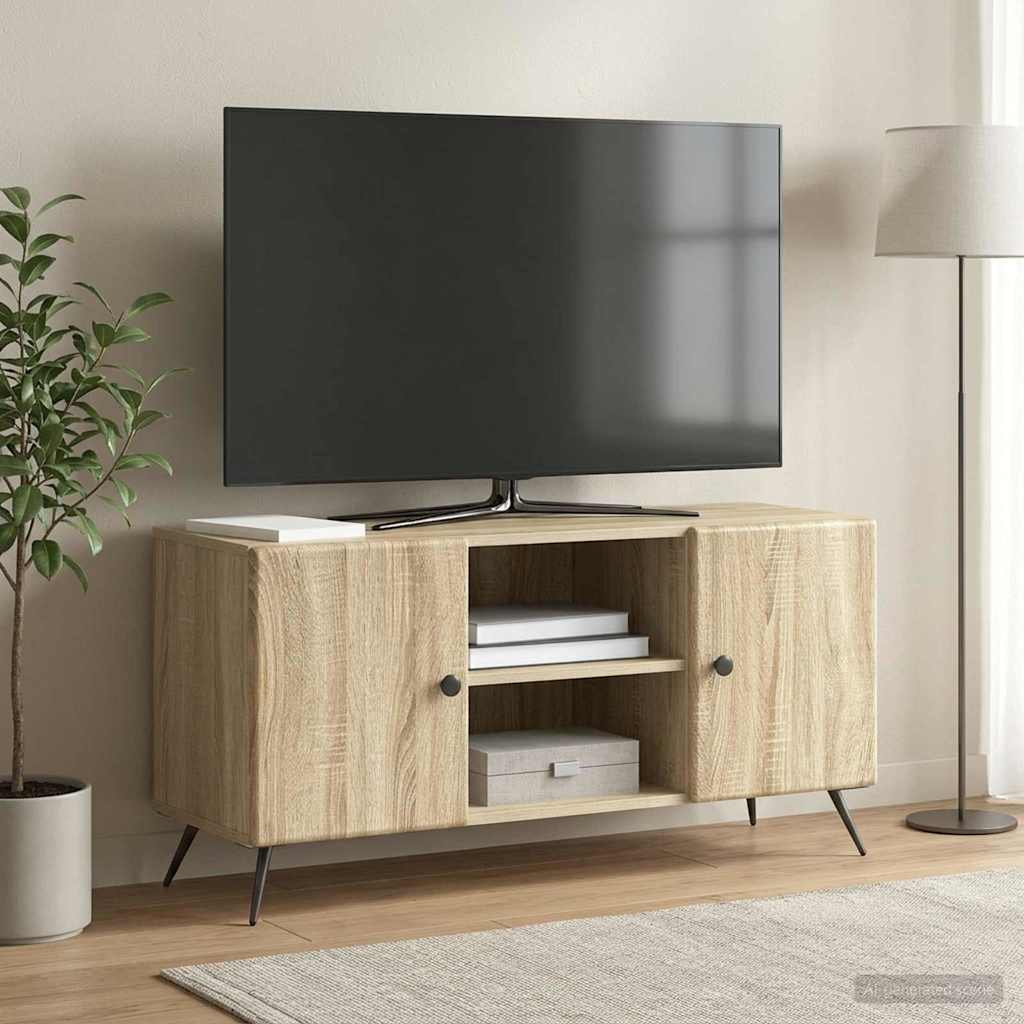 Televizní Skříň Dub Sonoma 102 X 34,5 X 50 Cm Kompozitní Dřevo