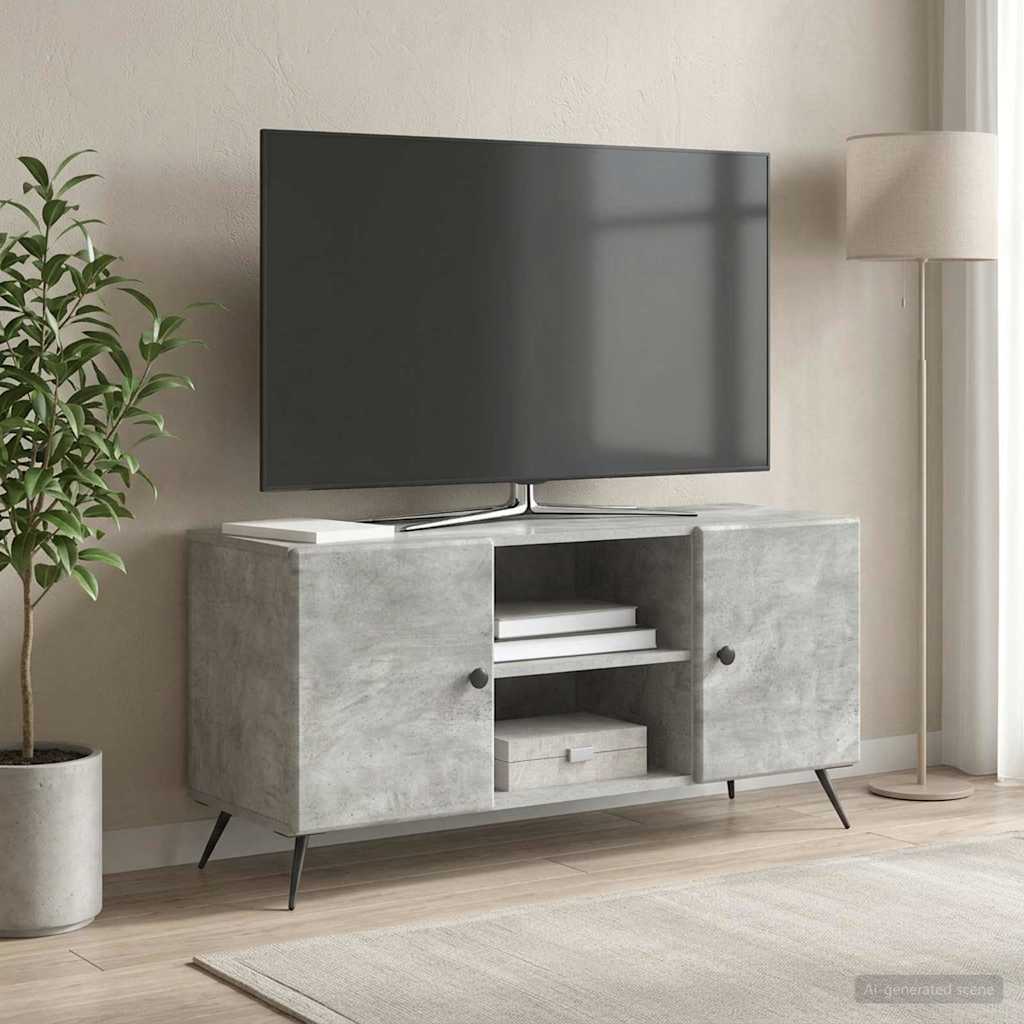 Televizní Skříň Betonově Šedá 102 X 34,5 X 50 Cm