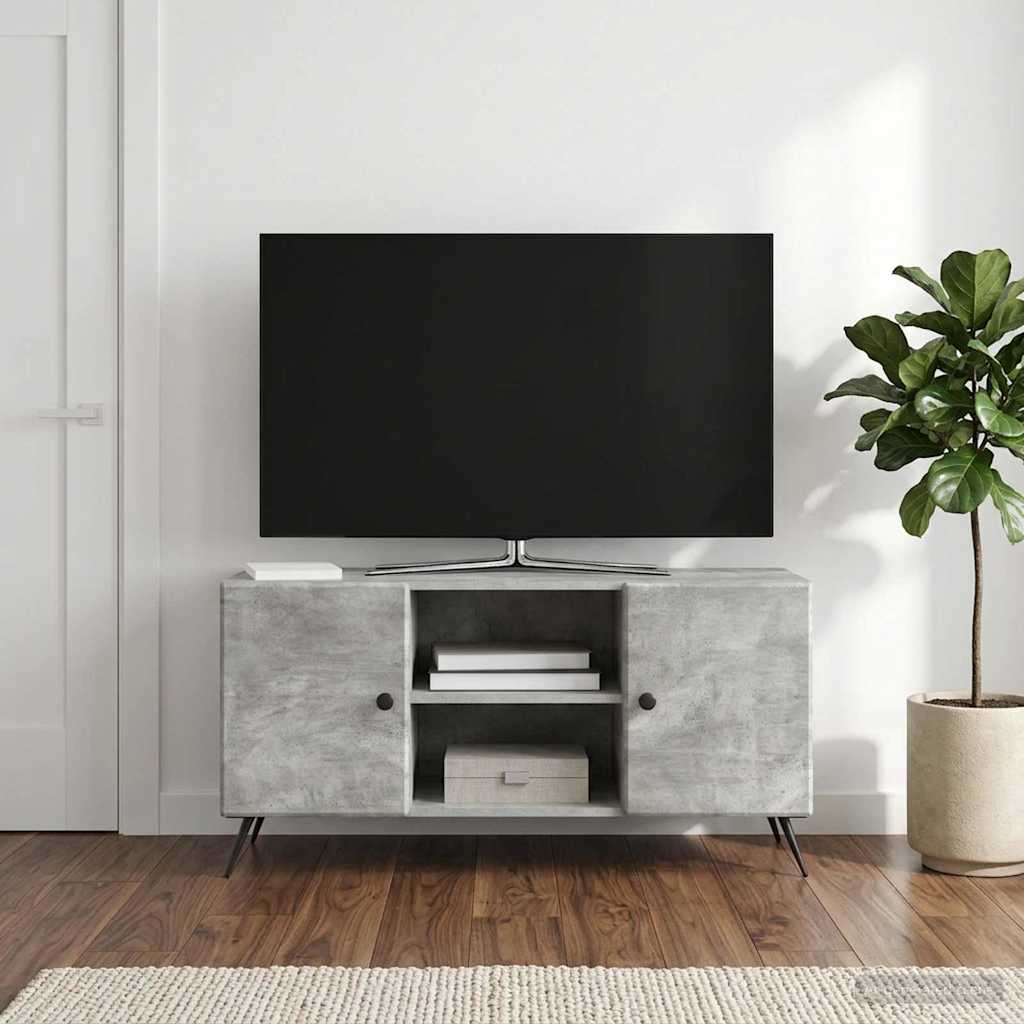 Televizní Skříň Betonově Šedá 102 X 34,5 X 50 Cm