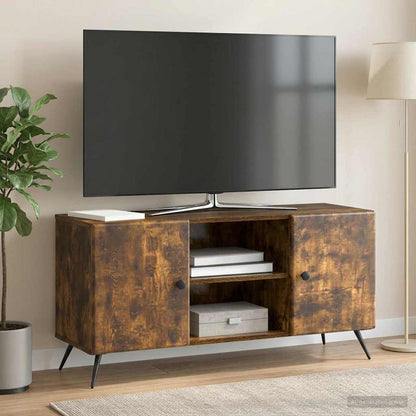 Televizní Skříň Kouřový Dub 102 X 34,5 X 50 Cm Kompozitní Dřevo