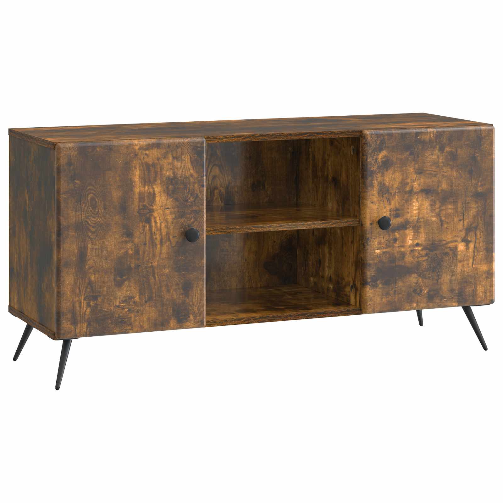Televizní Skříň Kouřový Dub 102 X 34,5 X 50 Cm Kompozitní Dřevo