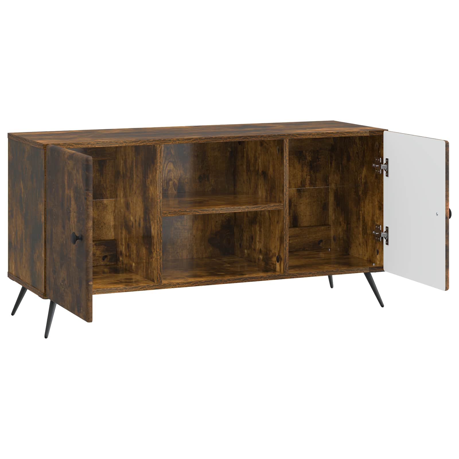 Televizní Skříň Kouřový Dub 102 X 34,5 X 50 Cm Kompozitní Dřevo