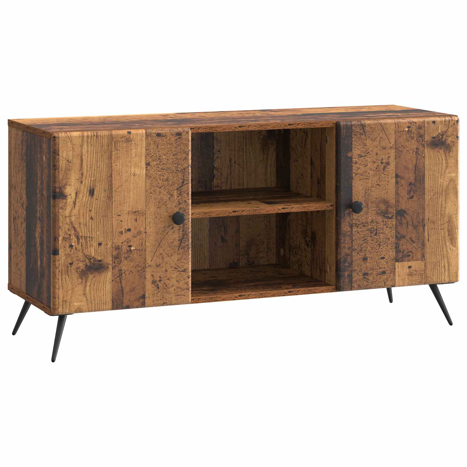 Televizní Skříň Staré Dřevo 102 X 34,5 X 50 Cm Kompozitní Dřevo