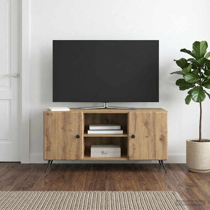 Televizní Skříň 102 X 34,5 X 50 Cm Dub Artisan Kompozitní Dřevo