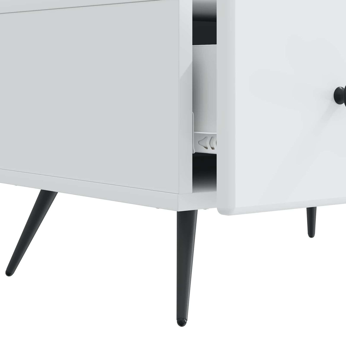 Televizní Skříň Bílá 147 X 34,5 X 30 Cm Kompozitní Dřevo