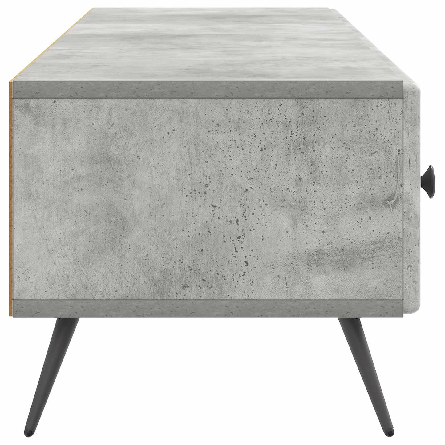 Televizní Skříň Se Zásuvkou Betonově Šedá 147 X 34,5 X 30 Cm