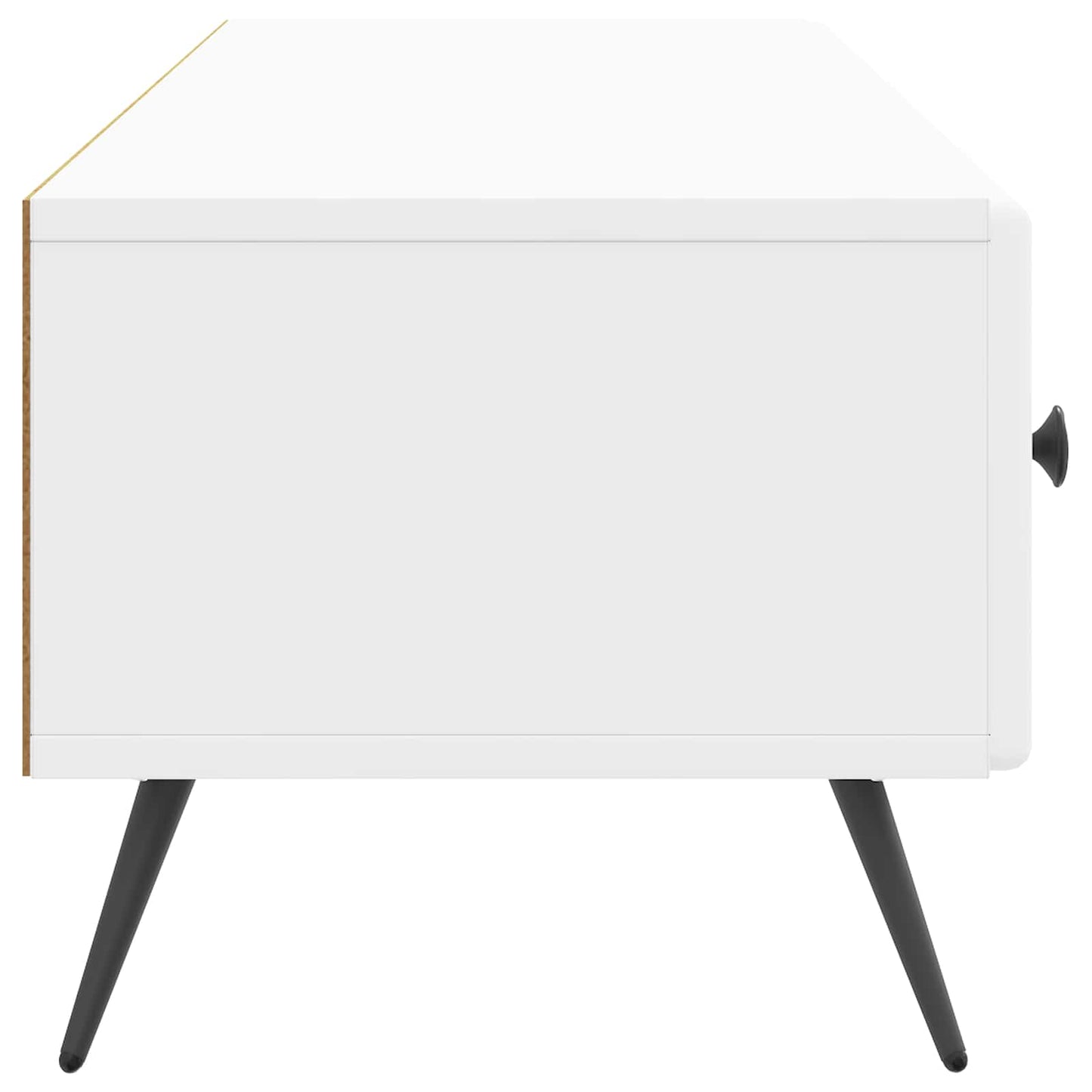 Televizní Skříň Bílá S Vysokým Leskem 147 X 34,5 X 30 Cm