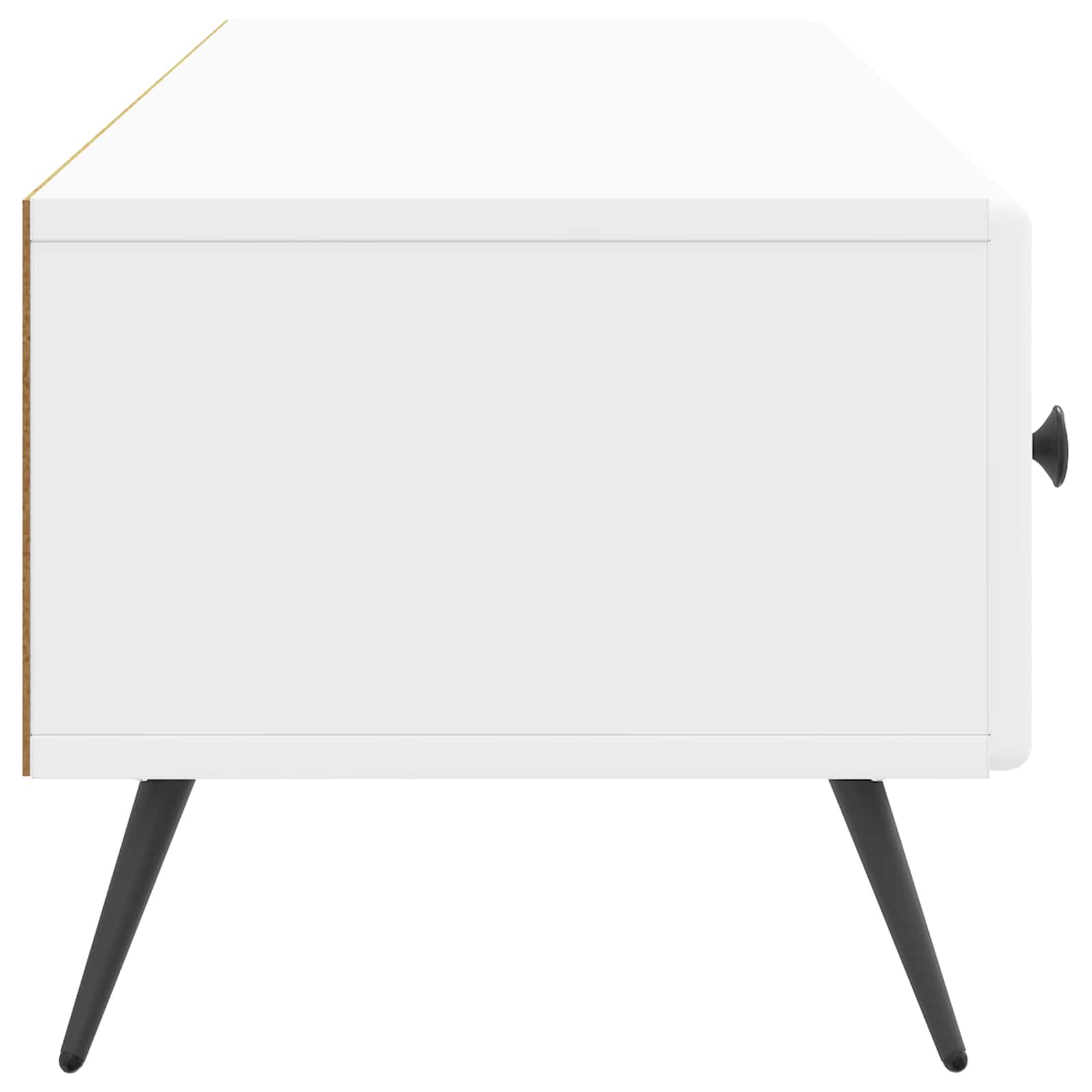 Televizní Skříň Bílá S Vysokým Leskem 147 X 34,5 X 30 Cm