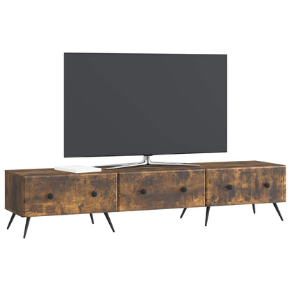 Televizní Skříň Kouřový Dub 147 X 34,5 X 30 Cm Kompozitní Dřevo