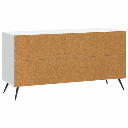Televizní Skříň Bílá 99 X 34,5 X 50 Cm Kompozitní Dřevo