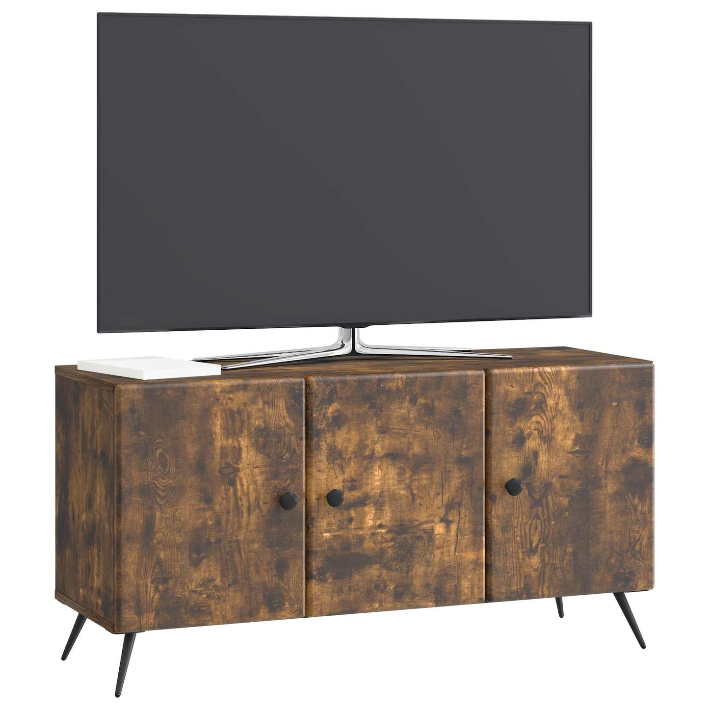 Televizní Skříň Kouřový Dub 99 X 34,5 X 50 Cm Kompozitní Dřevo
