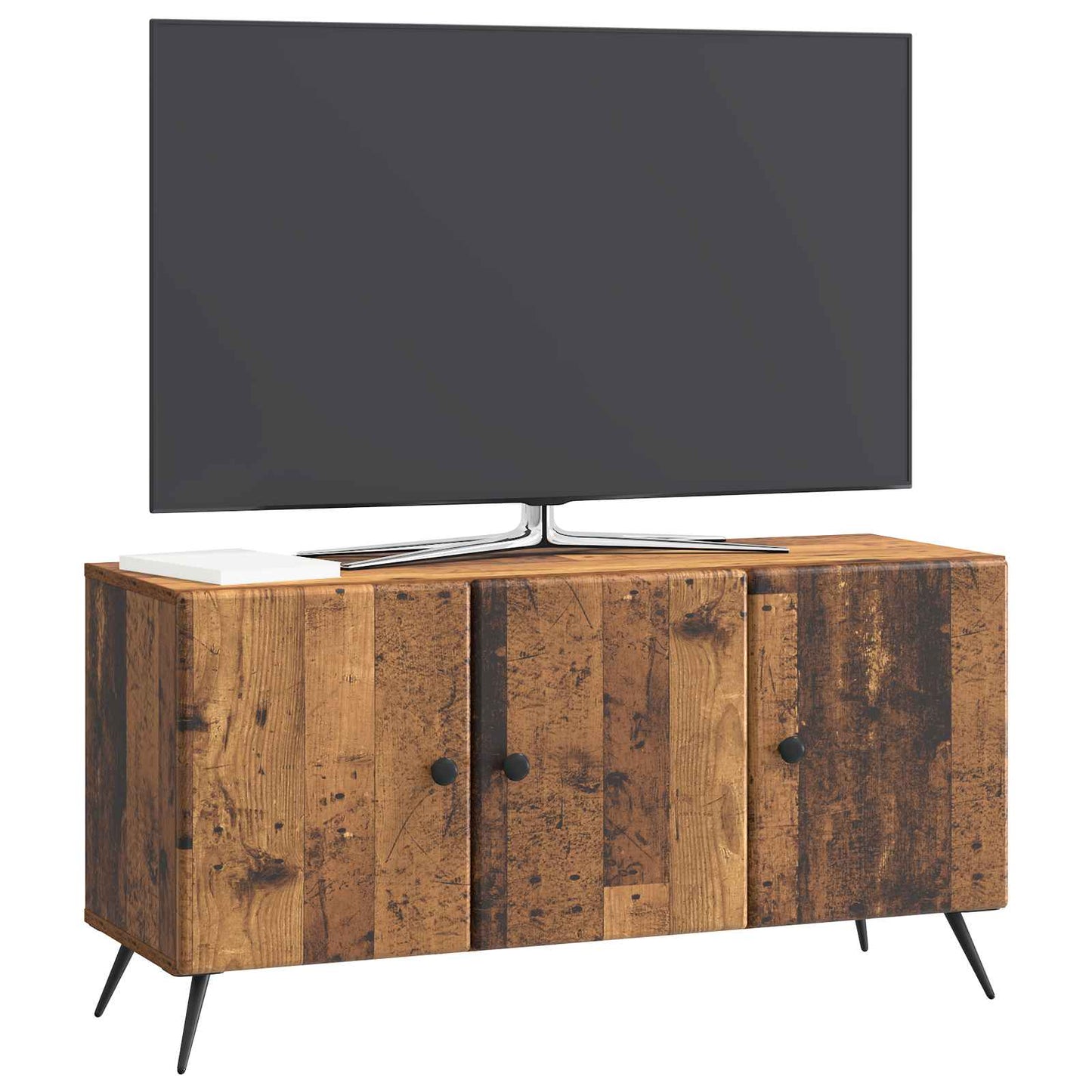 Televizní Skříň Staré Dřevo 99 X 34,5 X 50 Cm Kompozitní Dřevo
