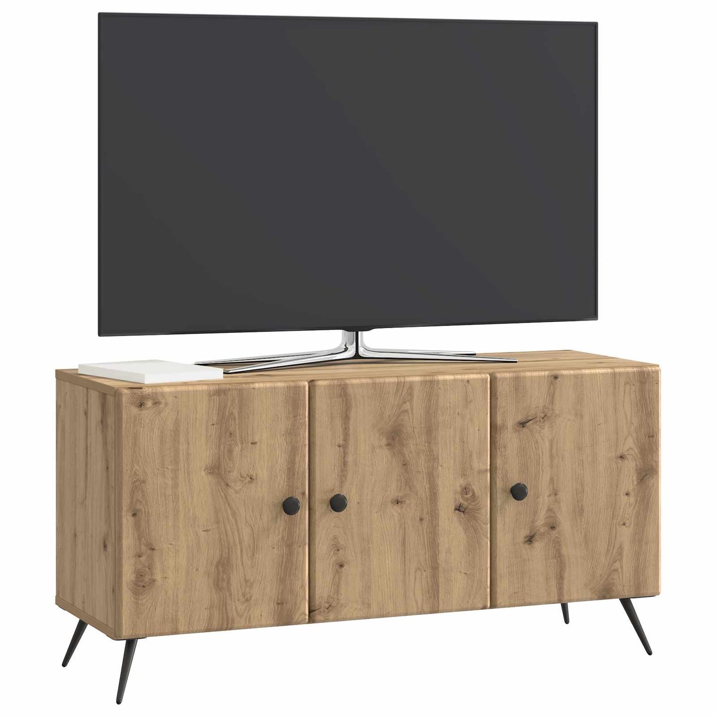 Televizní Skříň 99 X 34,5 X 50 Cm Dub Artisan Kompozitní Dřevo