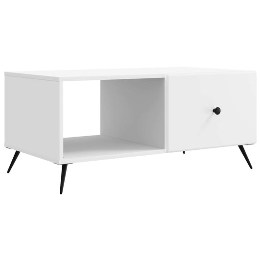 Konferenční Stolek Bílá 90 X 50 X 40 Cm Kompozitní Dřevo