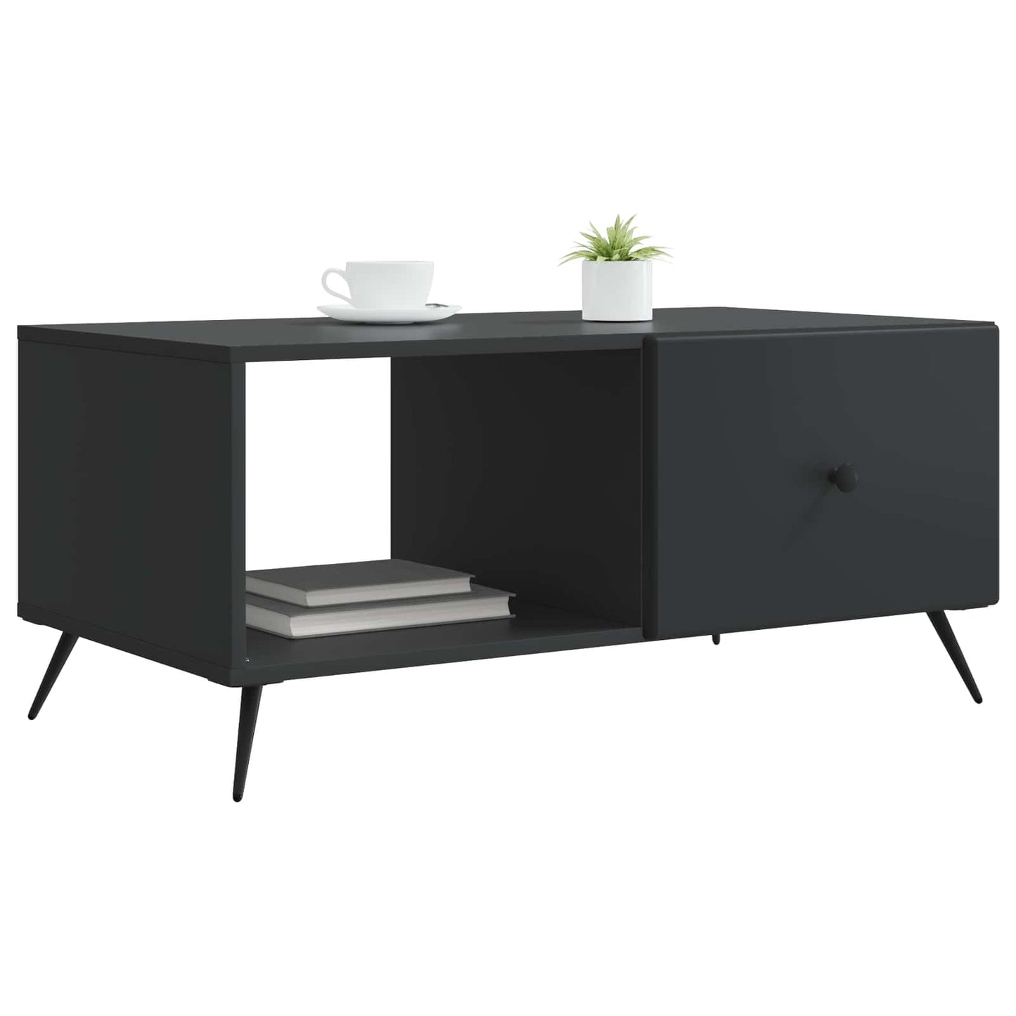 Konferenční Stolek Černá 90 X 50 X 40 Cm Kompozitní Dřevo
