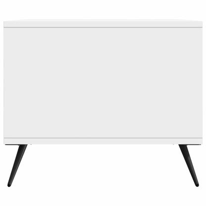 Konferenční Stolek Bílá S Vysokým Leskem 90 X 50 X 40 Cm