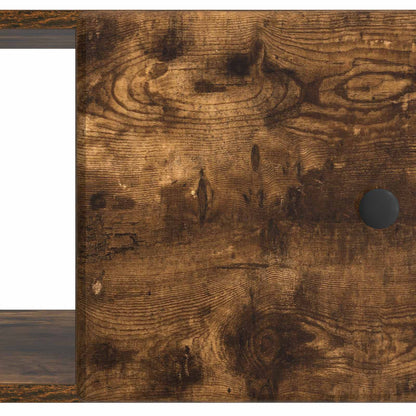 Konferenční Stolek Kouřový Dub 90 X 50 X 40 Cm Kompozitní Dřevo