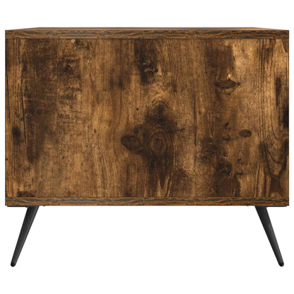 Konferenční Stolek Kouřový Dub 90 X 50 X 40 Cm Kompozitní Dřevo