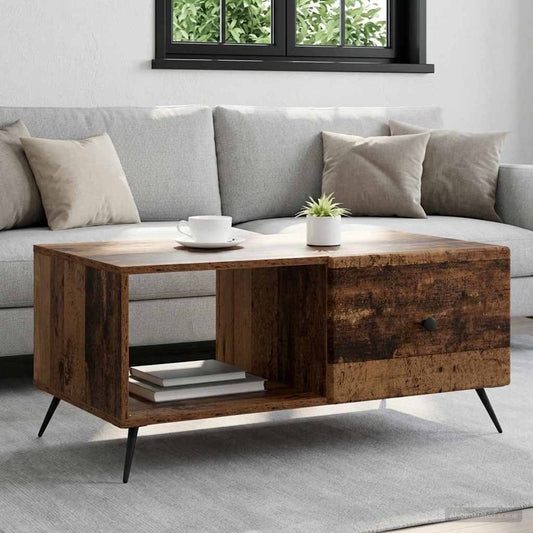 Konferenční Stolek Staré Dřevo 90 X 50 X 40 Cm Kompozitní Dřevo