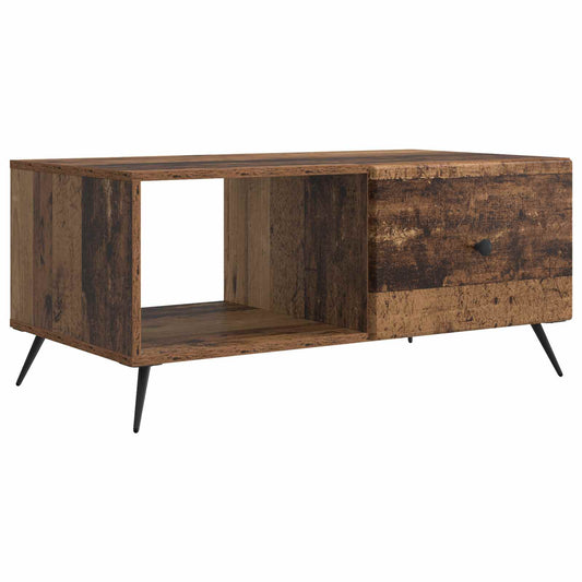 Konferenční Stolek Staré Dřevo 90 X 50 X 40 Cm Kompozitní Dřevo