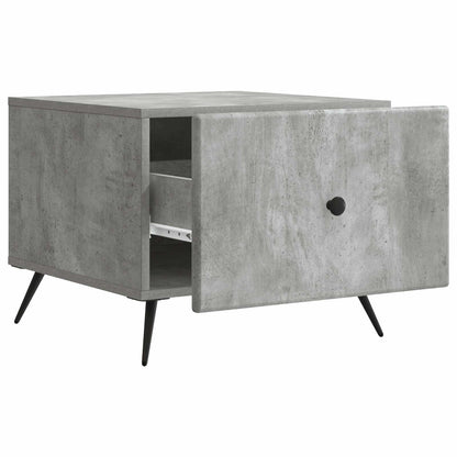 Konferenční Stolek Se Zásuvkou Betonově Šedá 49 X 50 X 40 Cm