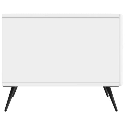Konferenční Stolek Bílá S Vysokým Leskem 49 X 50 X 40 Cm