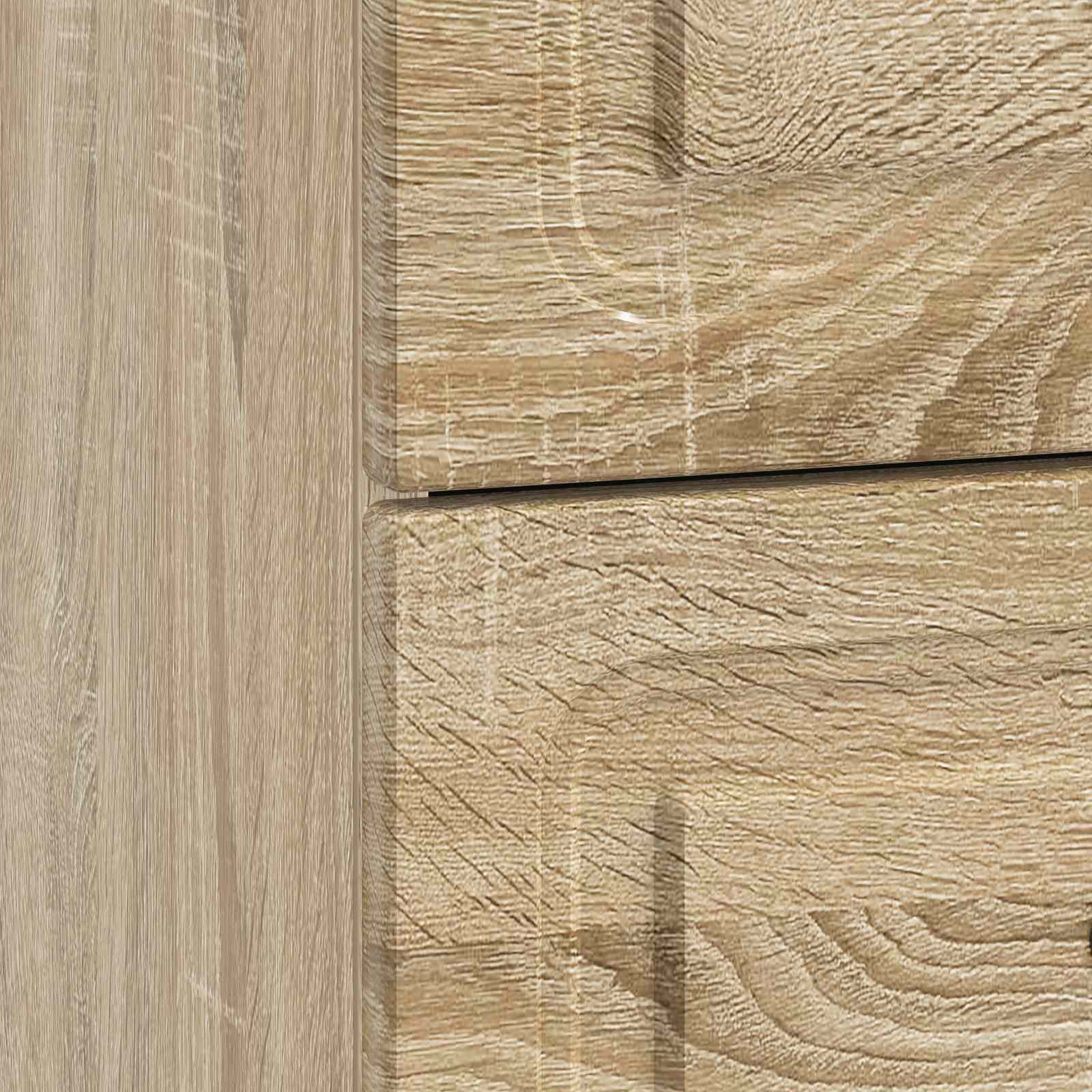 Noční Skříňka Se Zásuvkou 2 Pcs Dub Sonoma 43 X 34,5 X 44,5 Cm