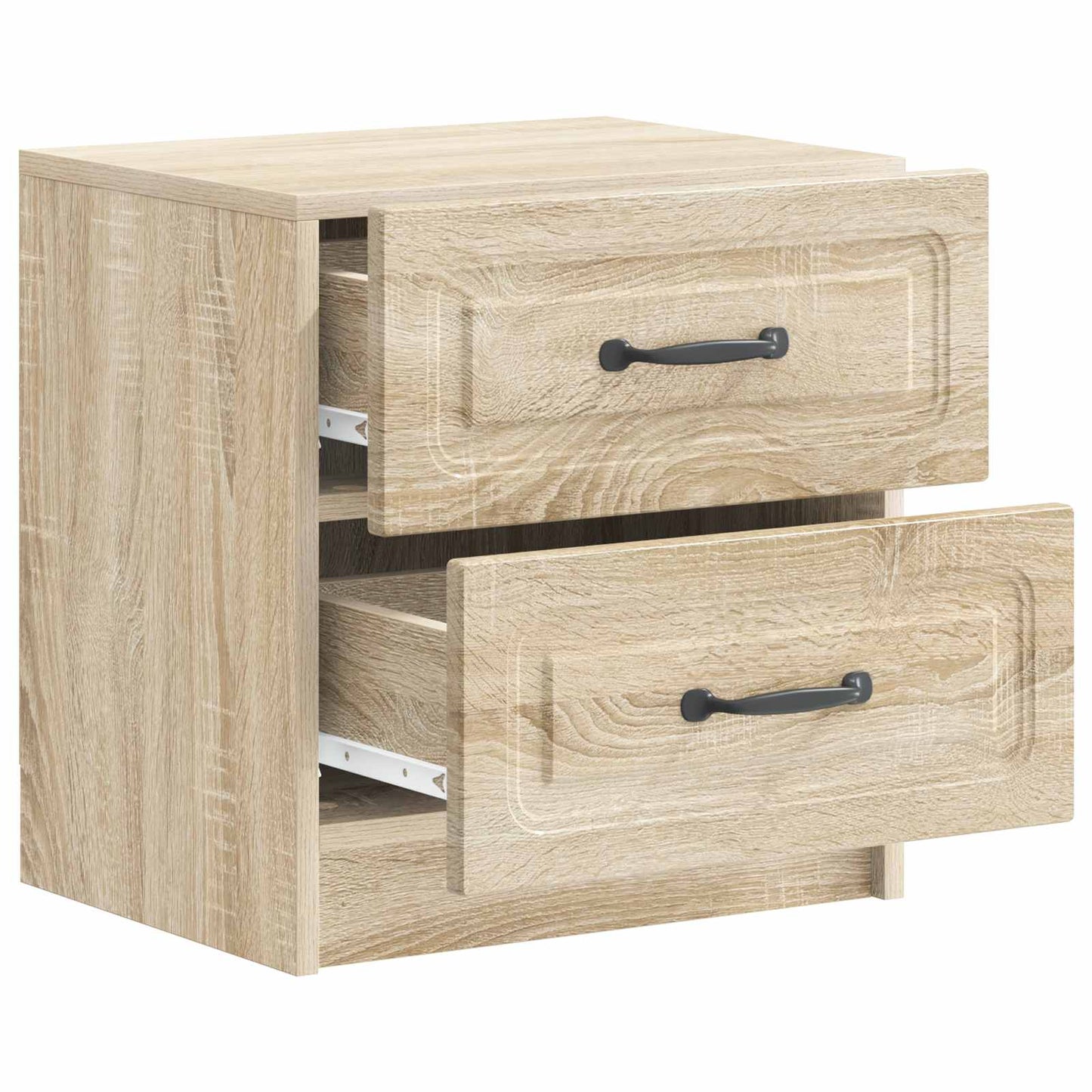 Noční Skříňka Se Zásuvkou 2 Pcs Dub Sonoma 43 X 34,5 X 44,5 Cm