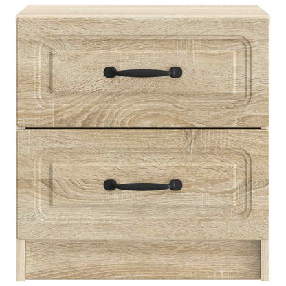 Noční Skříňka Se Zásuvkou 2 Pcs Dub Sonoma 43 X 34,5 X 44,5 Cm