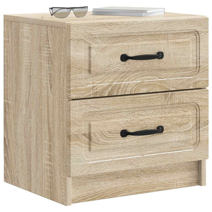 Noční Skříňka Se Zásuvkou 2 Pcs Dub Sonoma 43 X 34,5 X 44,5 Cm