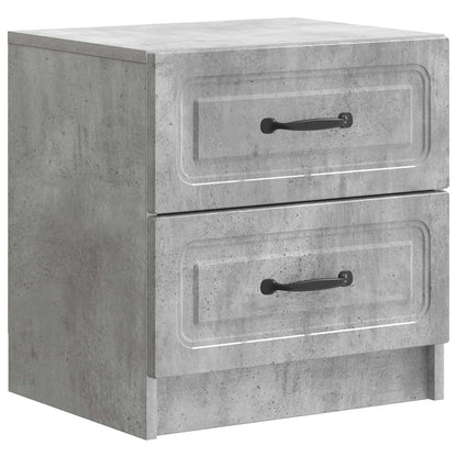 Noční Skříňka 2 Pcs Betonově Šedá 43 X 34,5 X 44,5 Cm