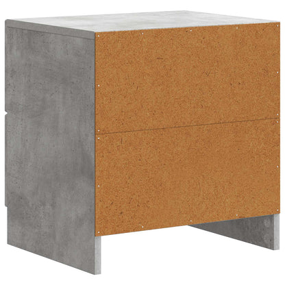 Noční Skříňka 2 Pcs Betonově Šedá 43 X 34,5 X 44,5 Cm