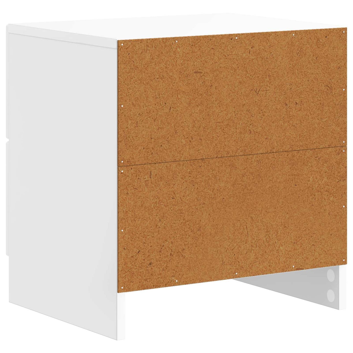 Noční Skříňka 2 Pcs Bílá S Vysokým Leskem 43 X 34,5 X 44,5 Cm