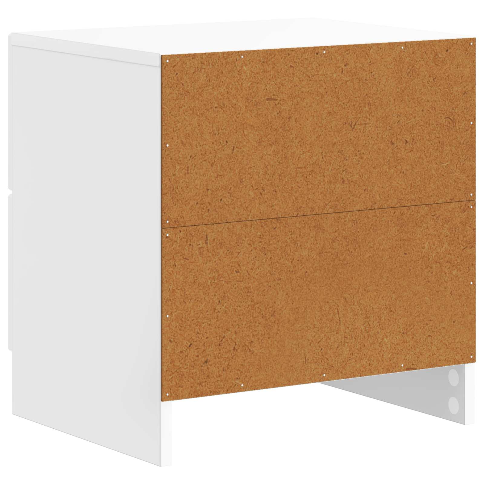 Noční Skříňka 2 Pcs Bílá S Vysokým Leskem 43 X 34,5 X 44,5 Cm