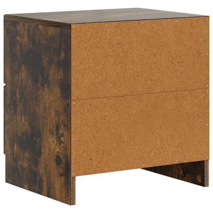 Noční Skříňka Kouřový Dub 43 X 34,5 X 44,5 Cm Kompozitní Dřevo
