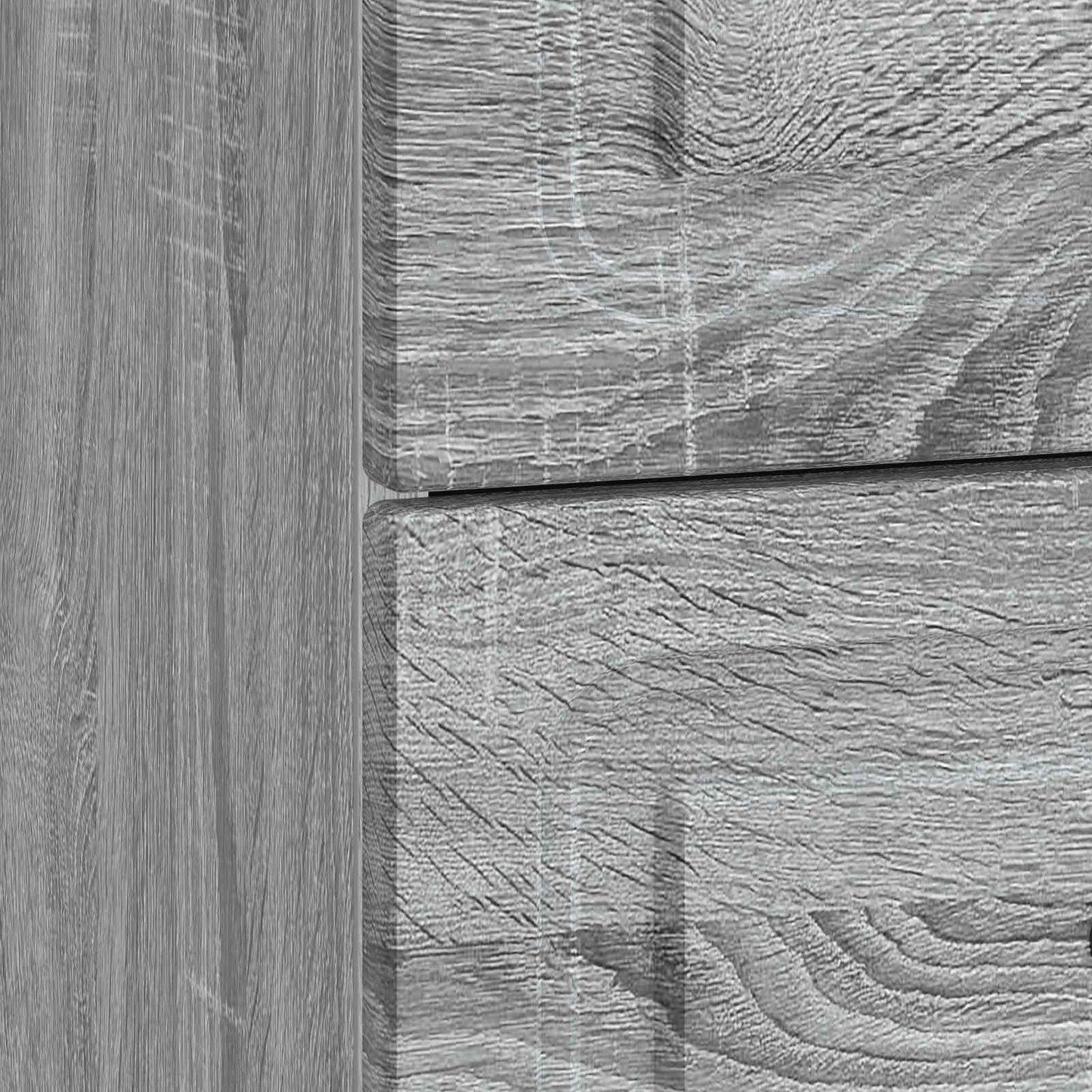 Noční Skříňka Se Zásuvkou 2 Pcs Šedá Sonoma 43 X 34,5 X 44,5 Cm