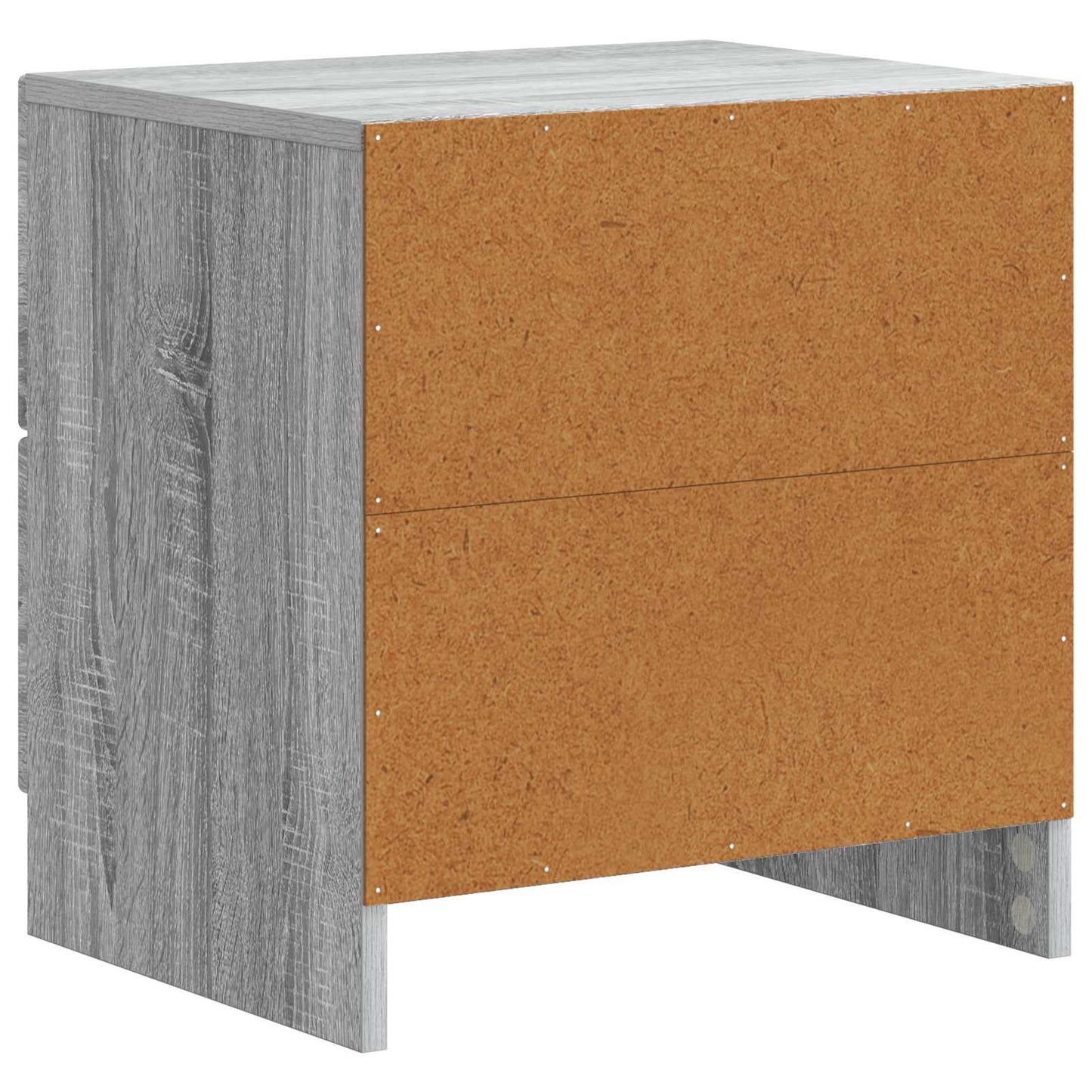 Noční Skříňka Se Zásuvkou 2 Pcs Šedá Sonoma 43 X 34,5 X 44,5 Cm