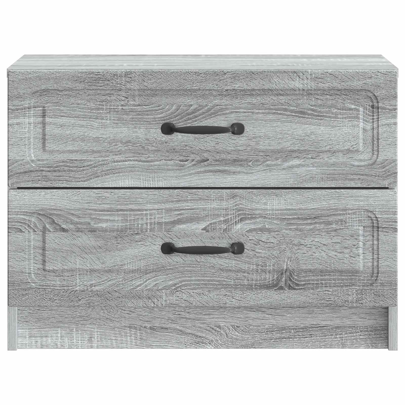 Noční Skříňka Šedá Sonoma 62 X 34,5 X 44,5 Cm Kompozitní Dřevo