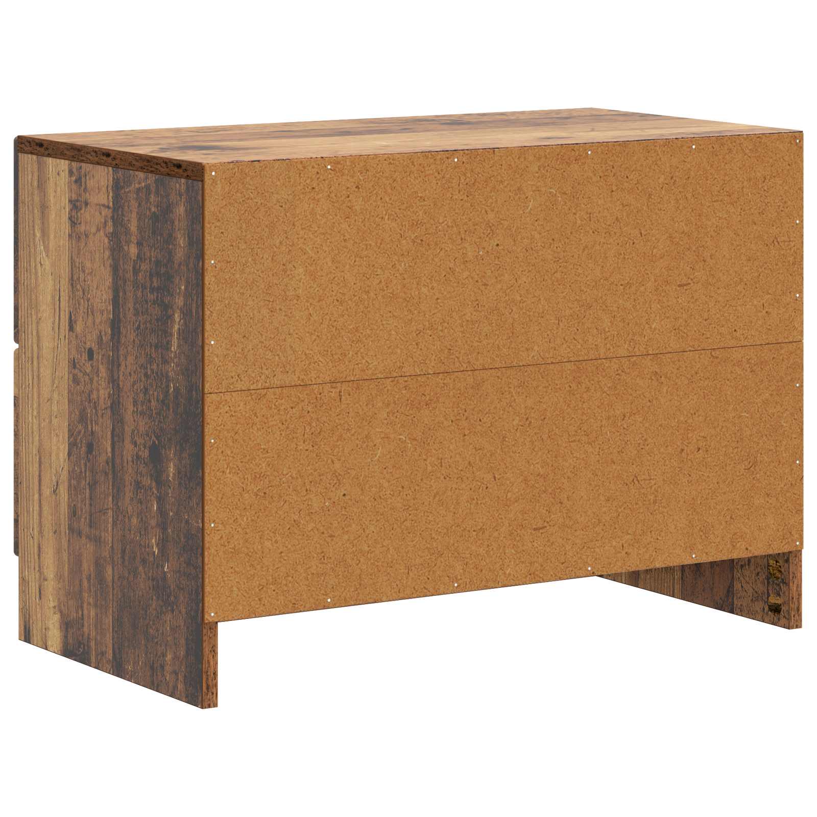 Noční Skříňka Staré Dřevo 62 X 34,5 X 44,5 Cm Kompozitní Dřevo