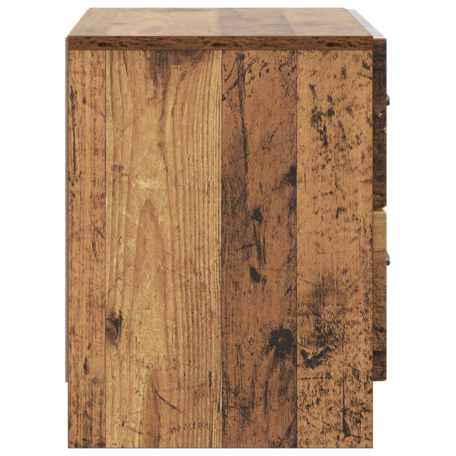 Noční Skříňka Staré Dřevo 62 X 34,5 X 44,5 Cm Kompozitní Dřevo