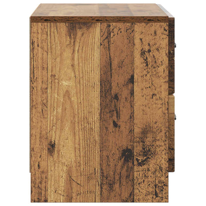 Noční Skříňka Staré Dřevo 62 X 34,5 X 44,5 Cm Kompozitní Dřevo