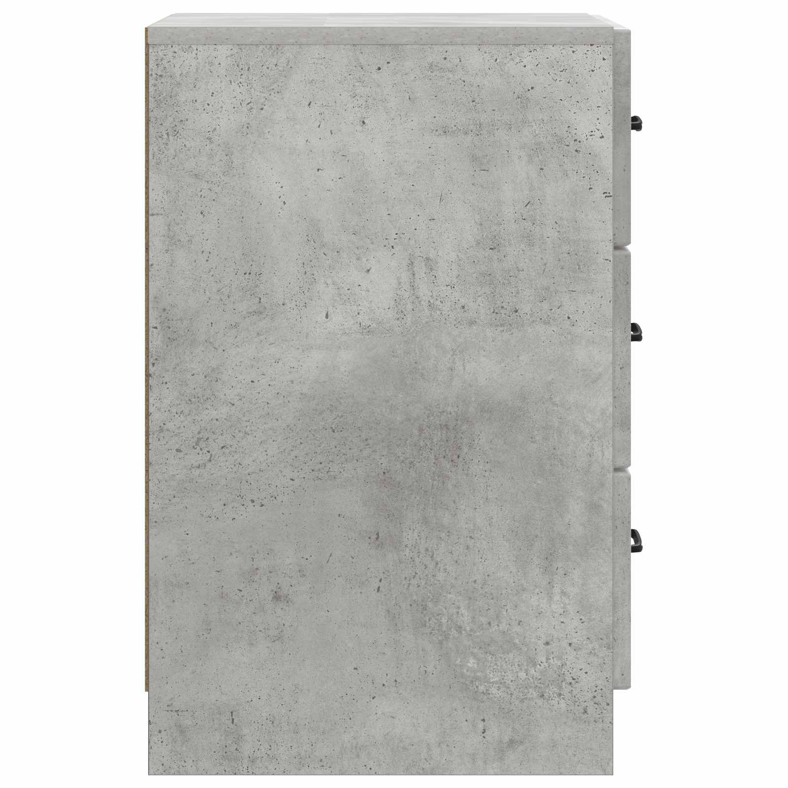 Noční Skříňka Betonově Šedá 43 X 41 X 63,5 Cm Kompozitní Dřevo