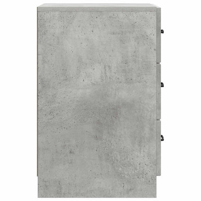 Noční Skříňka Betonově Šedá 43 X 41 X 63,5 Cm Kompozitní Dřevo